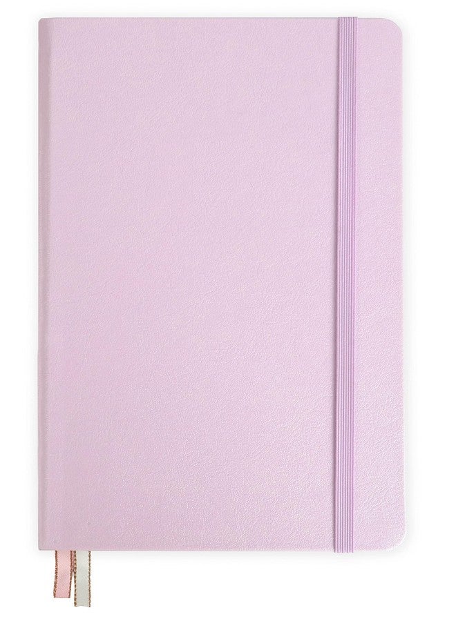 Minimalism Art, Premium Hard Cover Notebook Journal, X-Large Size, Master A4 8.3" x 11.4", 186 Numbered Pages, Gusseted Pocket, Ribbon Bookmark, Extra Thick Ink-Proof Paper 120gsm (Squared, Pink) - Image 3